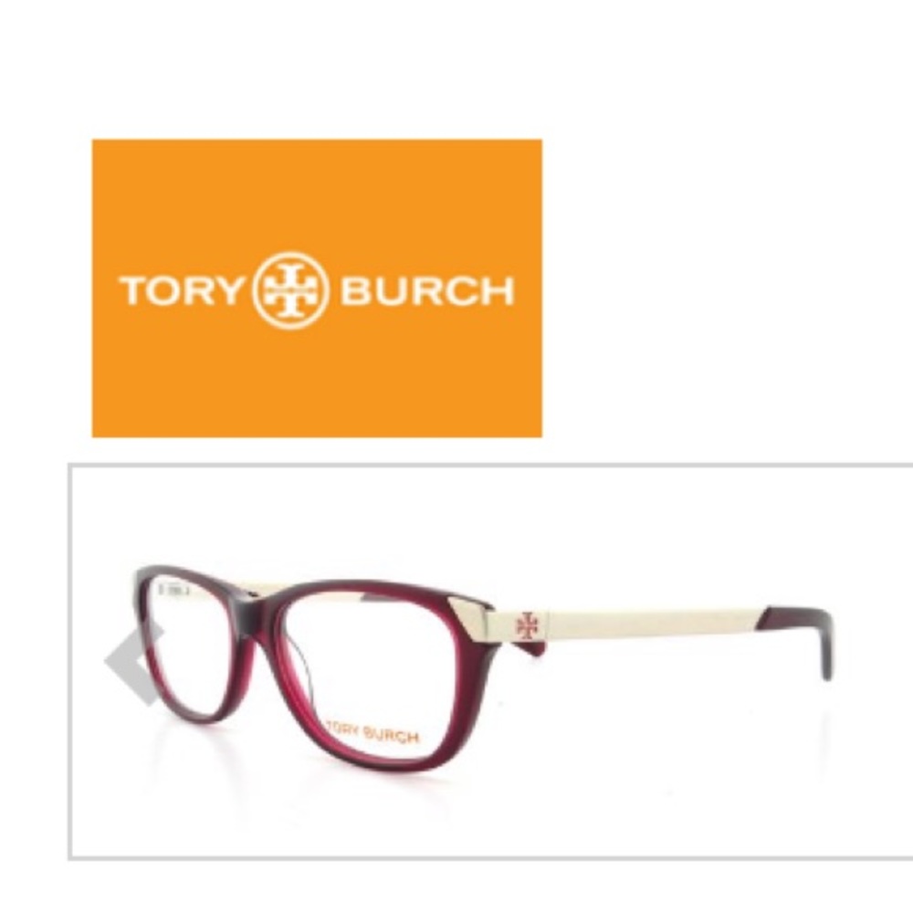 Tory Burch Eyeglasses (Burgundy and Silver)